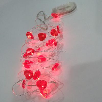 China 2M 20LEDS HEART SHAPE LED BATTERY OPERATED STRING LIGHTS FOR WEDDING CHRISTMAS PARTY DECORATION RAINDROP for sale