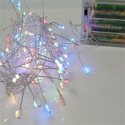 China Popular Holiday Christmas Decoration Fairy Decoration String Light Copper Wire LED Cluster Light for sale