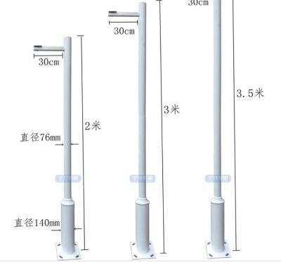 China Hot Dip Galvanized Solar Spray Street Light Pole for sale