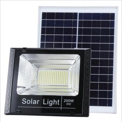 China Warehouse Led 200w On Off Switch Sensor Motion Dusk Dawn Energy Outdoor Solar Flood Light for sale