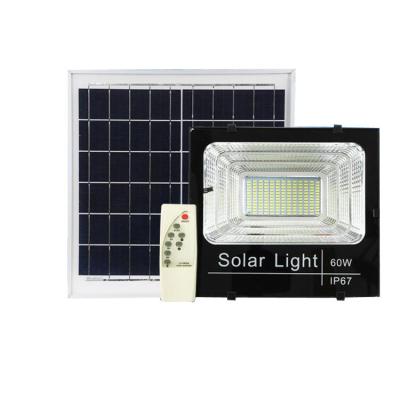 China Garden 60w 50w Outdoor Rechargeable Security Sensor Solar Led Panel Flood Light for sale