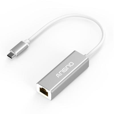 China Hot selling LAPTOP type c to gigabit ethernet usb ethernet adapter for sale