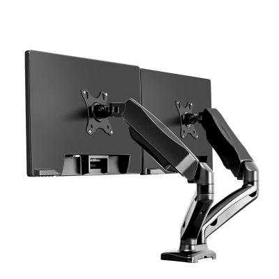 China Dual Adjustable Aluminum Laptop Stand and LCD Monitor Ergonomic Height (Waist) Arm Arm for LCD and Laptop for sale