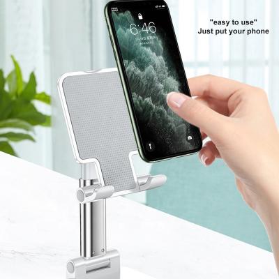 China Fasion Support Smartphones Tablets Desk Universal Aluminum Adjustable Angles Phone Stand Holder for sale