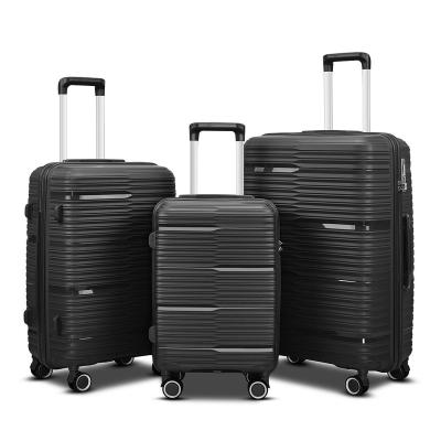 China Travel Luggage 3 Piece Custom Trolley Hard Case Trunk High Quality Pulley Fashion Design Travel Luggage Suitcases Set for sale