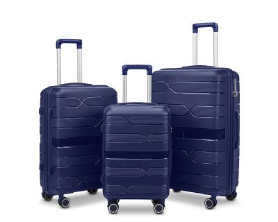 China Travel Luggage 3 Pieces Set For Travel Factory Price Tsa Lock Customized Luggage Hard Travel Trolley Case for sale