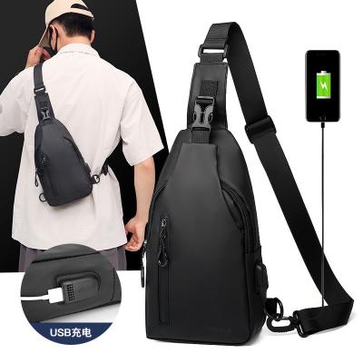 China Waterproof men's sling bag July New Design Anti Theft Crossbody Sling Bag Custom Logo Chest Strap Bag for Men for sale