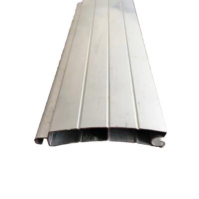 China Decorations Easy Install Mill Finish Aluminum Slat Profile For Rolling Shutter Door for sale