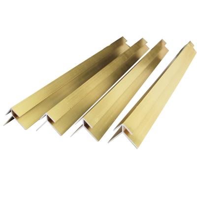 China Decorations Gold Anodize Decoration Ceiling Tile Corner Casting Aluminum Trim for sale