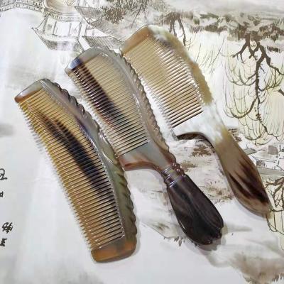 China healthy for big skin and hair size cow horn 19-21cm good for healty products comb with discount now for sale