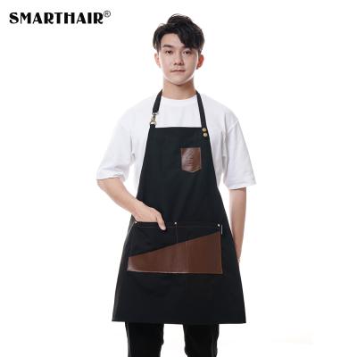 China SMARTHAIR Waterproof Breathable Canvas Barber Shop Apron Professional Waterproof Hairdresser Apron Hair Stylist Apron for sale