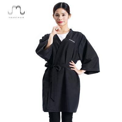 China High Quality Water Repellent Custom Beauty Hairdressers Cutclothes Customer Haircut Haircut Salon Dresses Long Robes Kimono for sale