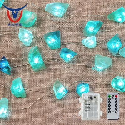 China Fairy Light Festival Light Decoration Lamp 3M40 Color Box Battery Amethyst Decoration String Festival Gemstone Light Strings for sale