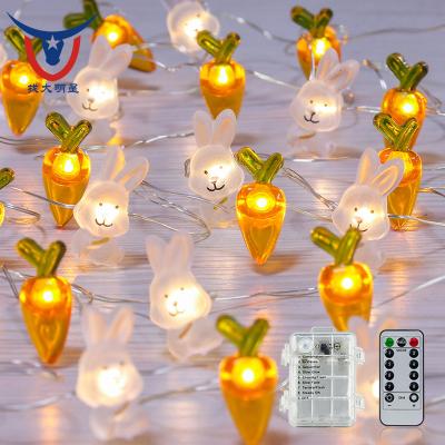 China Lovely Led Easter Lights With Remote Easter Decoration Rabbit Light for sale