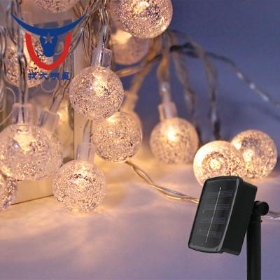 China Static On Outdoor Solar Lights Strings, Led Bubble Ball Lights 20ft 30 LED Waterproof Fairy Bubble, Crystal Ball Lights for sale