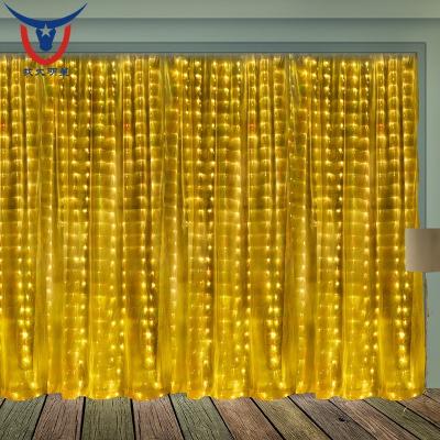 China Fairy Curtain Light OKDMX 3*3m Led Fairy Lights Garland Remote Control Curtain Lamp Usb String On Window Christmas Decorations For Home for sale