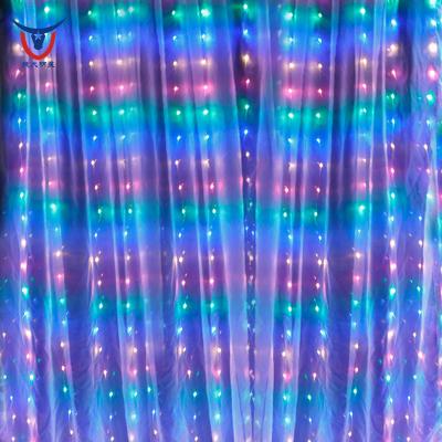 China Wholesale Fairy Lights LED Curtain Christmas Lights 8 Meter Remote Control LED Curtain Garland 3x3 Meter Remote Control Curtain for sale