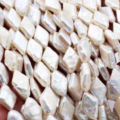 China Intersting Eco-friendly Irregular Beads Without Holes Like Freshwater Square Pearl Star Shape Natural High Quality Loose Beads for sale