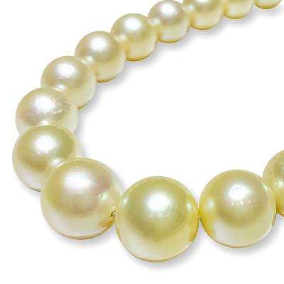 China Wholesale Price 10-14MM Natural South Sea Nature South Sea Gold Round Dark Gold Bead 10-14MM With Half OR No Hole Loose Bead for sale