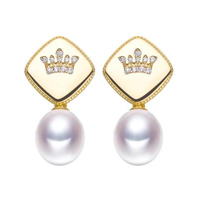 China Best Quality Cute Hot Sell Fashion Elegant Jumbo Pearl Heart Trendy Stud Earrings For Women for sale