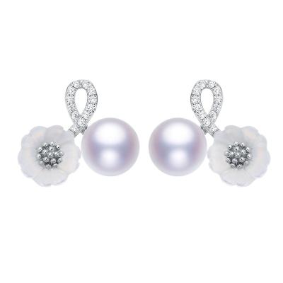 China CLASSIC Suitable Price Top Quality Freshwater 925 Pearl Earings Best Mum Gift for sale