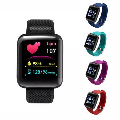 China Touch Screen Waterproof Smart Watch 116plus Sports Fitness Sleep Heart Rate Tracker D13 Android IOS Mobile Phone Smart Wearing Wristband for sale