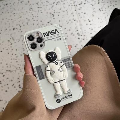 China DIAL Latest Fashion 3D Cartoon Astronaut Lens Protection IMD Case For iPhone 12 11 Pro 8 Plus Max Mini X XS 7 Case for sale