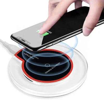 China Cell Phone General Qi Mobile Phone 5W Wireless Charger Ultra Thin Induction Fast Charging Pad for sale