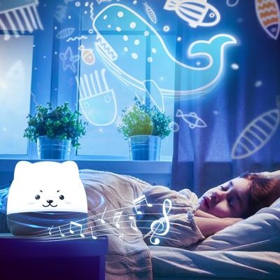 China Modern Starlight Projector Light Color Music Led Children's Night Light USB Singing Bedroom Party Fill Light for sale