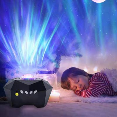 China Contemporary Night Light Baby Aurora Moon Music Nebula Projection LED Bedroom Decoration Laser Starlight Indoor Projector for sale