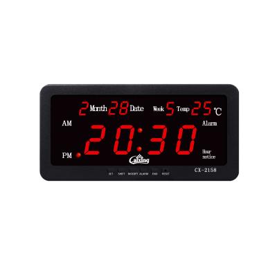 China Best Selling Calendars Office Bedroom Desk LED Digital Pendulum Electronic Alarm Clock with Temperature Calendar for sale