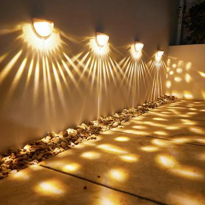 China Energy Saving Solar Powered Outdoor Yard Lamp Garden Wall Lamp Waterproof LED Decorative Lamp for sale