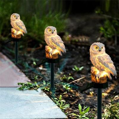 China Garden LED Owl Garden Lamp Decorative Solar Outdoor Lawn Lamp Garden Solar Lamp for sale