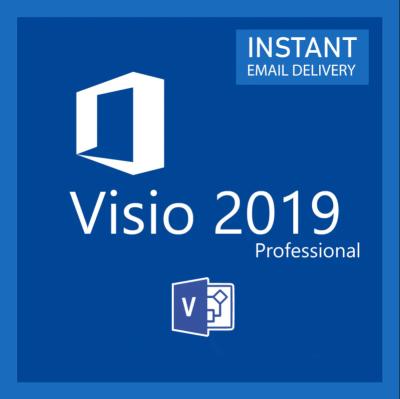 China Visio 2019 Professional 5 User Full Retail Version Lifetime Valid Online Code en venta