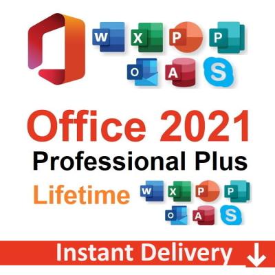 China Genuine Office 2021 Pro Plus Bind Perpetual Use Código de licença multilíngue à venda