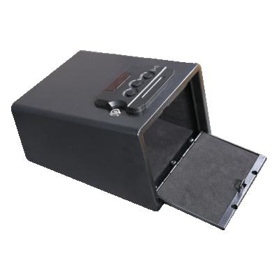 China Heavy Steel Portable Hand Gun Small Digital Keypad Digital Vault Gun Safety Gun Hand Gun Hand Building Safe Box for sale