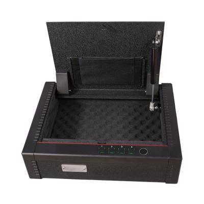 China Biometric Gun Safe 370x270x100mm Fingerprint Gun Box Hand Gun Quick Access Gun Safe Biometric Safe Gun Safe for sale