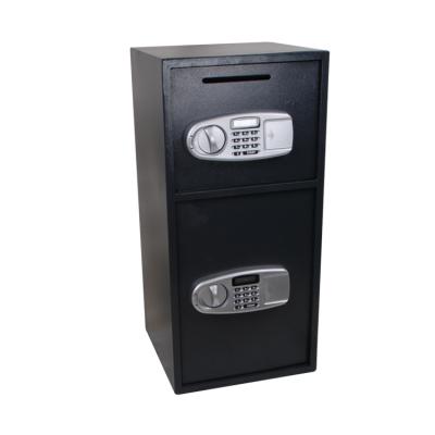 China Commercial Cash Locker Security Office Safe Box Compartments With Drop Slot 350x310x800mm for sale