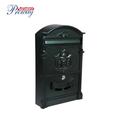 China Rust Proof Steel Wall Mounted Mailbox , Heavy Duty Residential Modern Galvanized Outdoor Metal Storage Mailboxes for sale