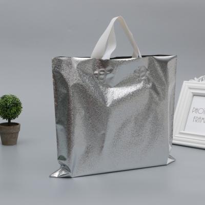 China Soft Recyclable Buckle Handle Carrier Shopping Bag High Quality Plastic for sale