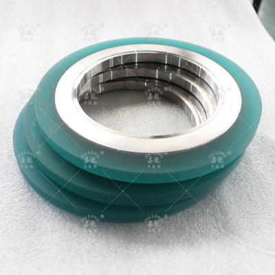 Китай Bonded Rubber Rings For Slitting Line PU Rubber Steel Metal Boned Spacer продается