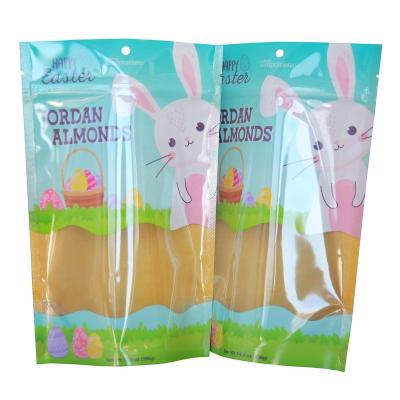 China Custom Plastic Barrier Printing Zipper Pouch Stand Up Pouch With Bag Food Doy Window Zipper Package Bags Safe Standing Resealable Digit Print for sale