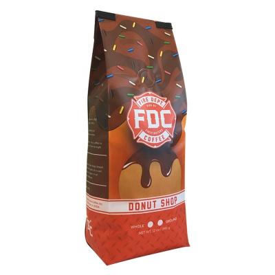 China Aluminum Foil 500g Packaging Coffee Bean Pouch Plastic Side Barrier Food Grade Printing Digital Heat Seal Gusset Bags With Valve for sale