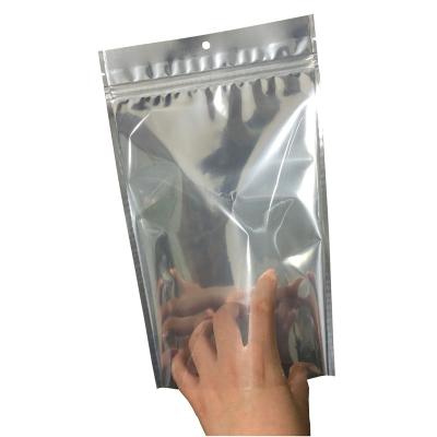 China Barrier Foil Pouch 3 Side Seal Bag With Zipper Nuts Packaging Mylar Bags Custom Food Safe Stand Up Resealable Bags for sale