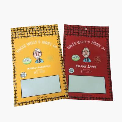 China Custom Food Grade Shopping Mylar Bags Barrier Bags Zipper 3 Side Seal Pouch Digit Foil Pouch Bottom Open Resealable Window for sale