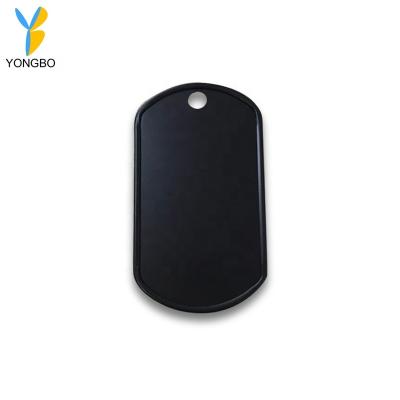 China Wholesale Europe Stainless Steel Black Bulk Empty Dog Tag For OEM Service for sale