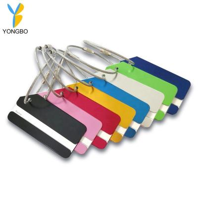 China Eco - Friendly Aluminum Luggage Tags For Travel Suitcase Bag for sale