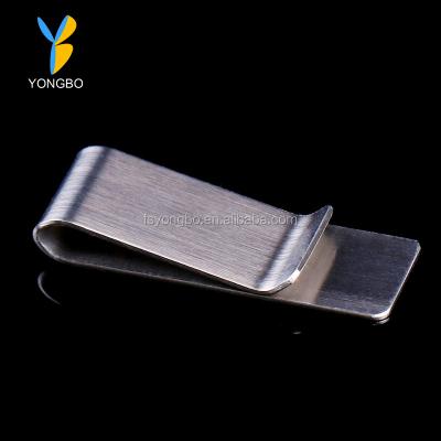 China Global Low Price Stainless Steel Color Silver Empty Clip Custom Logo for sale