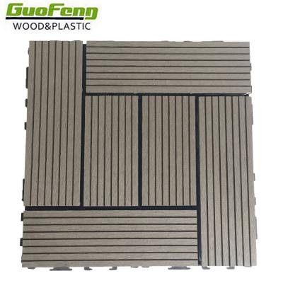 China European hot sales interlocking plastic decking tiles wpc wood floor tiles for sale