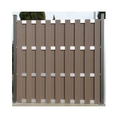 China Easily Assembled Garden Fence Wood Plastic Composite Fence UV-Resistant Decorate Fences for sale